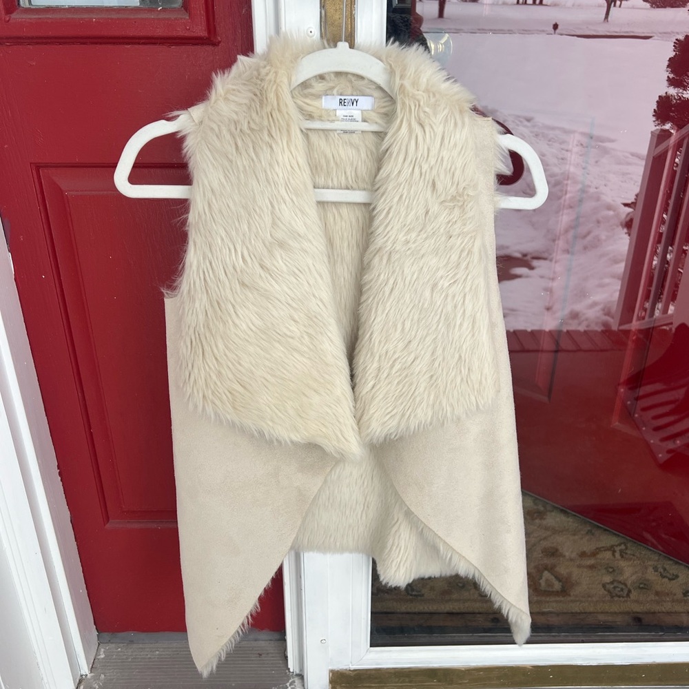Renvy Faux Suede Fur Vest